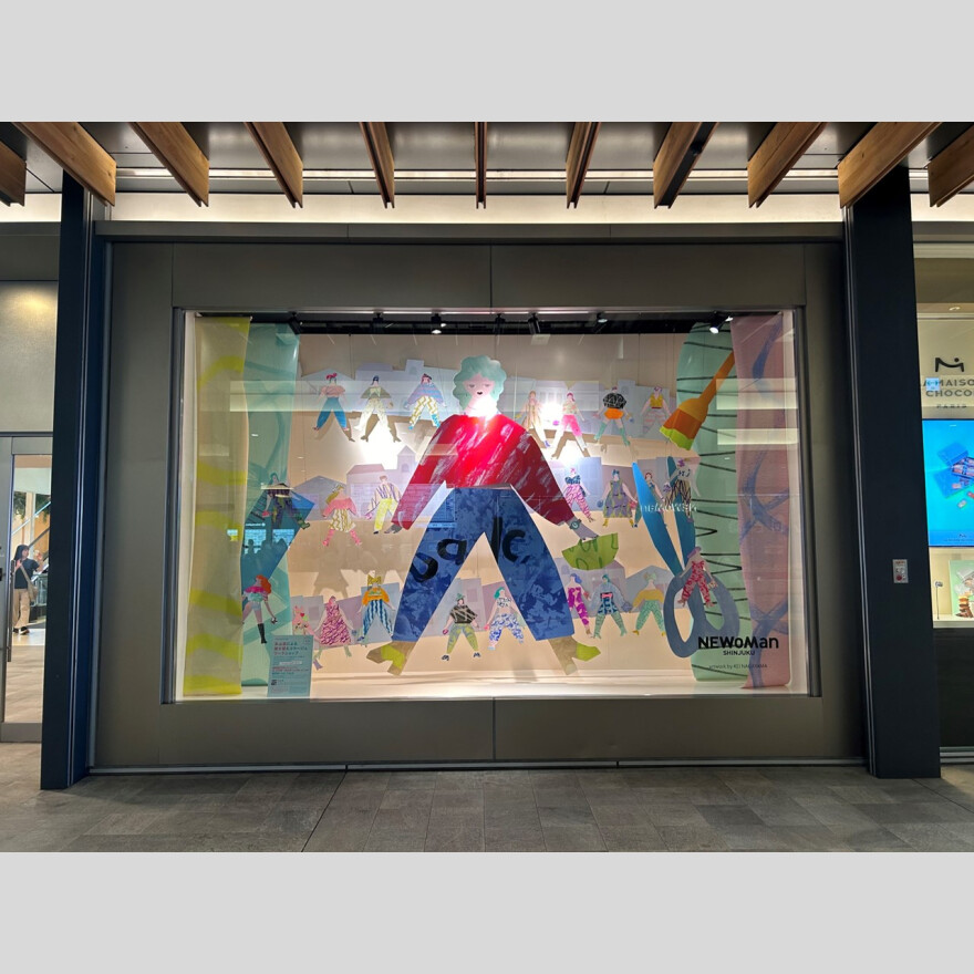WINDOW DISPLAY 「永山恵による着せ替えコラージュワークショップ」