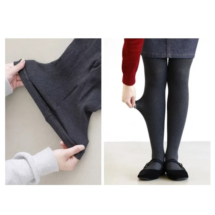 【大人気アイテム！】綿混250デニールリブタイツ