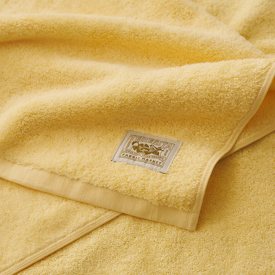 限定カラー「ミモザ」の超甘撚りタオル