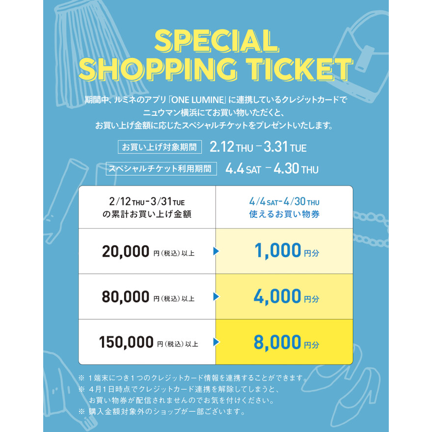 SPECIAL SHOPPING TICKET