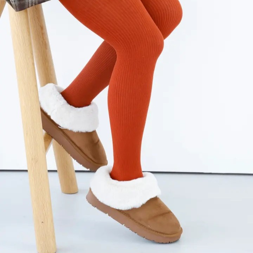 【大人気アイテム！】綿混250デニールリブタイツ